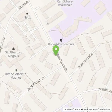 Standortübersicht der Tankstelle Energie- und Wasserversorgung Bonn/Rhein-Sieg GmbH in 53177 Bonn