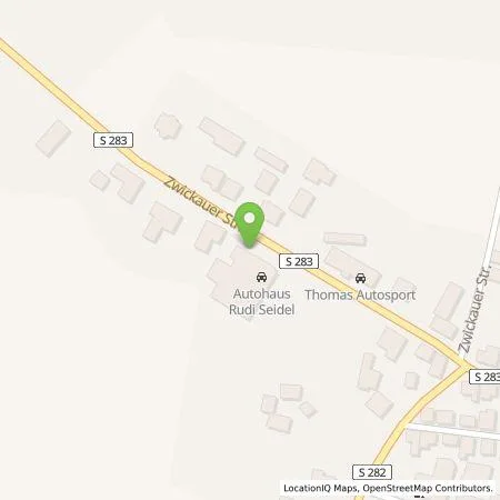 Standortübersicht der Tankstelle Autohaus Rudi Seidel Inhaber Matthias Seidel e.K. in 08134 Wildenfels