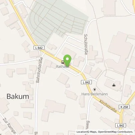 Standortübersicht der Tankstelle Gemeinde Bakum in 49456 Bakum