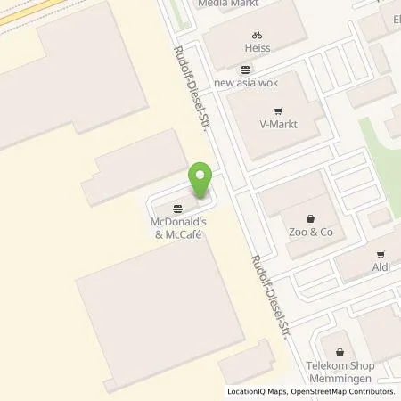 Standortübersicht der Tankstelle EWE Go GmbH in 87700 Memmingen