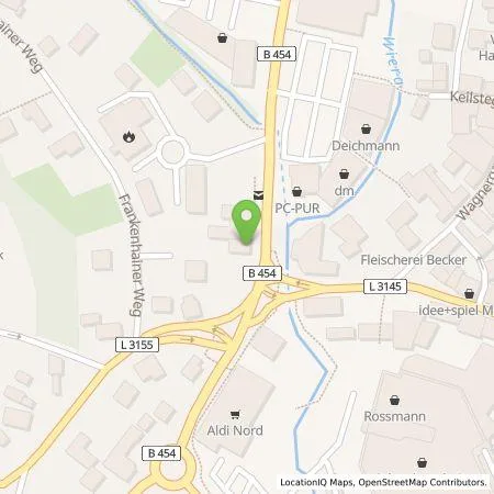 Standortübersicht der Tankstelle TotalEnergies Charging Solutions Deutschland GmbH in 34613 Schwalmstadt