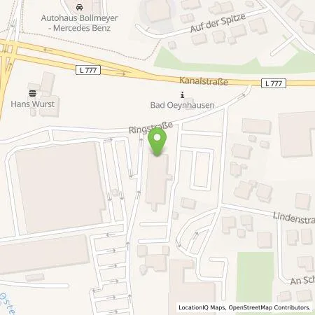 Standortübersicht der Tankstelle TotalEnergies Charging Solutions Deutschland GmbH in 32584 Löhne