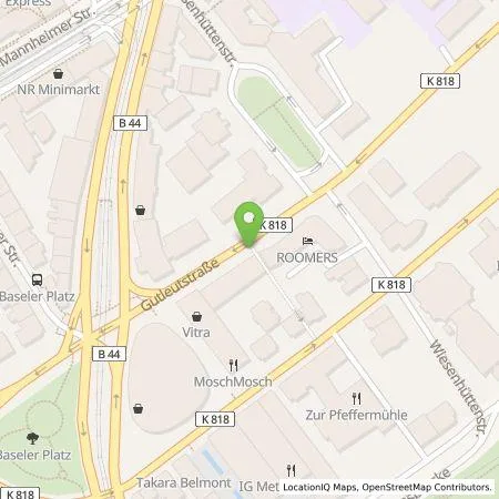 Standortübersicht der Tankstelle Mainova AG in 60329 Frankfurt am Main