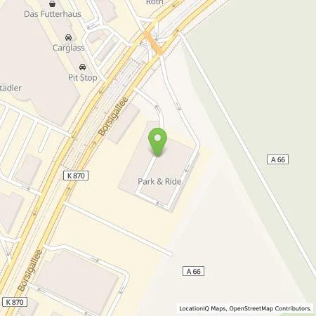 Standortübersicht der Tankstelle Mainova AG in 60388 Frankfurt am Main