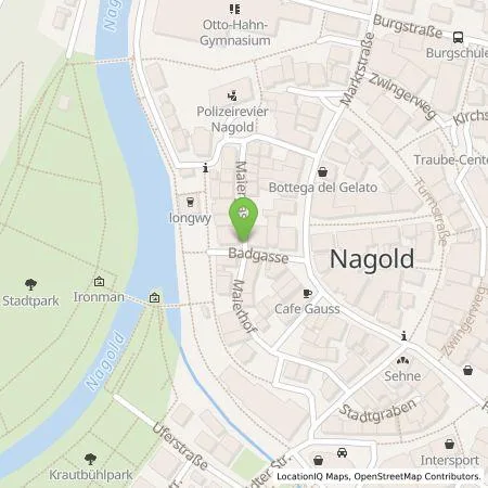 Standortübersicht der Tankstelle Stadtwerke Rastatt Service GmbH in 72202 Nagold