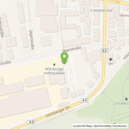 Standortübersicht der Tankstelle Stadtwerke Würzburg AG in 97082 Würzburg