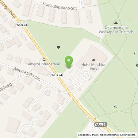 Standortübersicht der Tankstelle Stadtwerke Würzburg AG in 97074 Würzburg