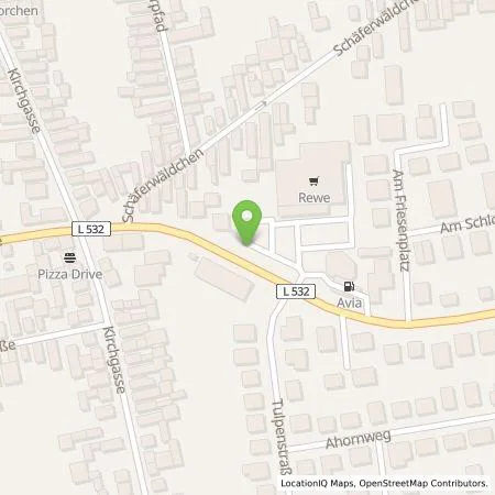 Standortübersicht der Tankstelle Pfalzwerke AG in 67454 Haßloch