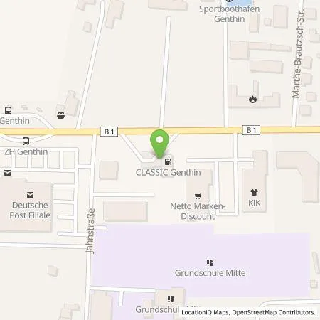 Standortübersicht der Tankstelle Mer Germany GmbH in 39307 Genthin