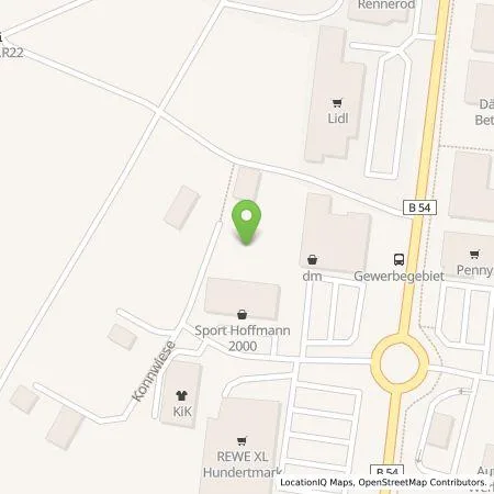 Standortübersicht der Tankstelle Mer Germany GmbH in 56477 Rennerod