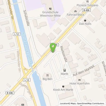 Standortübersicht der Tankstelle EWE Go GmbH in 26639 Wiesmoor