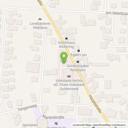 Standortübersicht der Tankstelle Volksbank Vechta eG in 49424 Goldenstedt