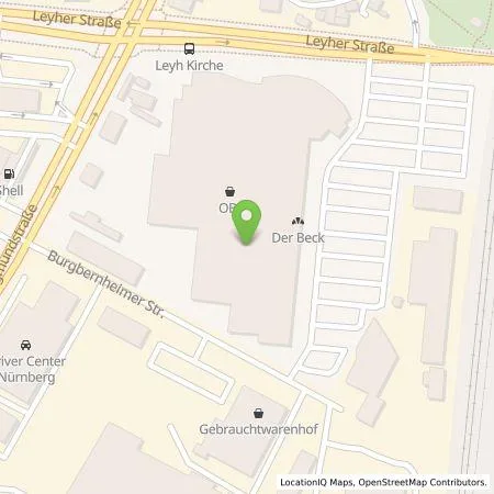 Standortübersicht der Tankstelle EnBW mobility+ AG und Co.KG in 90431 Nürnberg