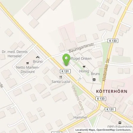 Standortübersicht der Tankstelle EWE Go GmbH in 26180 Rastede