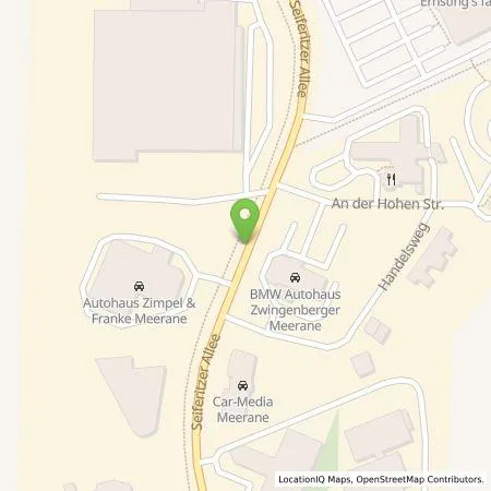 Standortübersicht der Tankstelle Autohaus Zwingenberger in 08393 Meerane