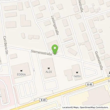 Standortübersicht der Tankstelle ALDI SÜD Immobilienverwaltungs-GmbH & Co. oHG in 35447 Reiskirchen