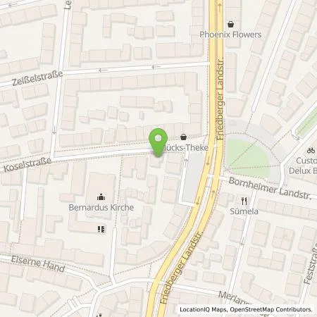 Standortübersicht der Tankstelle Emmerich Solar und Ladekraft GmbH in 60318 Frankfurt am Main