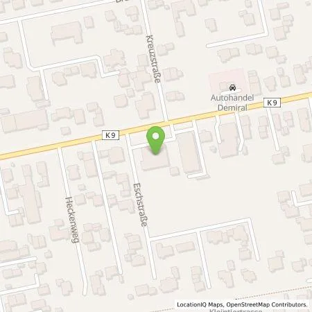 Standortübersicht der Tankstelle Oesterhelweg Immobilien GmbH in 33378 Rheda-Wiedenbrück