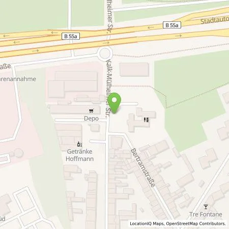 Standortübersicht der Tankstelle TankE GmbH in 51103 Köln