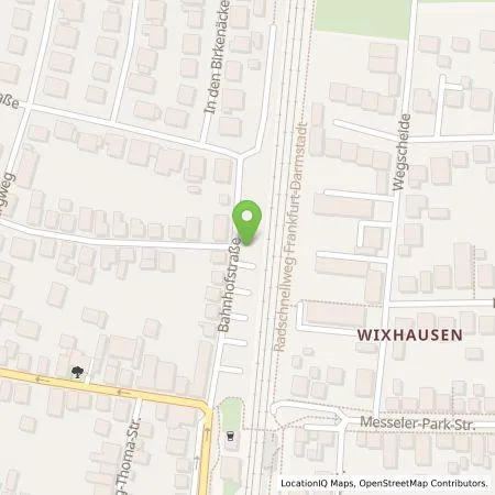 Standortübersicht der Tankstelle Entega Plus GmbH in 64291 Wixhausen Darmstadt