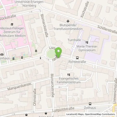 Standortübersicht der Tankstelle EDE - Energiedienst Erlangen GmbH in 91054 Erlangen