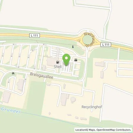 Standortübersicht der Tankstelle Shell Deutschland GmbH in 79336 Herbolzheim