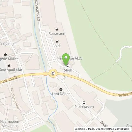 Standortübersicht der Tankstelle Shell Deutschland GmbH in 65779 Kelkheim