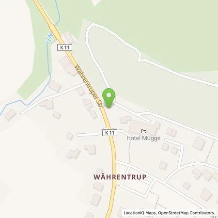 Standortübersicht der Tankstelle Stadtwerke Oerlinghausen GmbH in 33813 Oerlinghausen