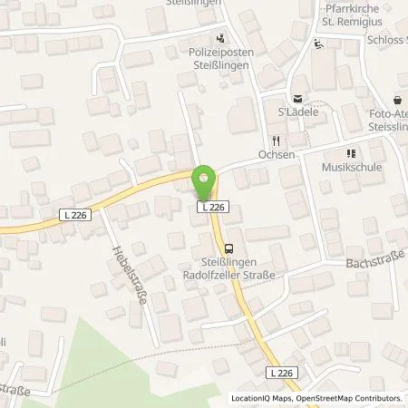 Standortübersicht der Tankstelle Gemeindewerke Steißlingen (Eigenbetrieb) in 78256 Steißlingen