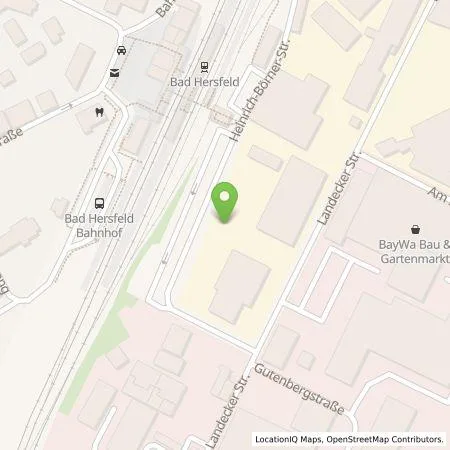 Standortübersicht der Tankstelle Brötje Handel Hessen KG in 36251 Bad Hersfeld