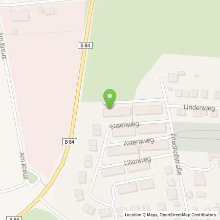 Standortübersicht der Tankstelle Fabian Dahnert in 99820 Hörselberg-Hainich