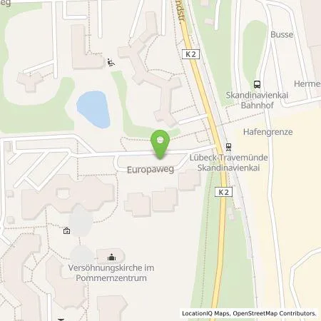 Standortübersicht der Tankstelle Stadtwerke Lübeck Energie GmbH in 23570 Lübeck