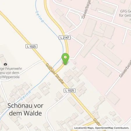 Standortübersicht der Tankstelle Andreas Geffe in 99887 Georgenthal