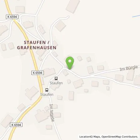 Standortübersicht der Tankstelle naturenergie hochrhein AG in 79865 Grafenhausen