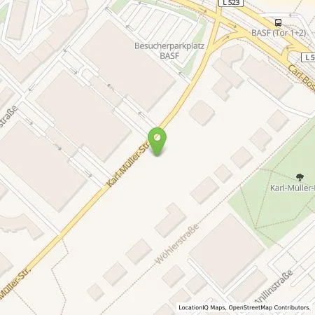 Standortübersicht der Tankstelle Pfalzwerke AG in 67063 Ludwigshafen am Rhein