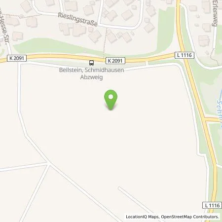 Standortübersicht der Tankstelle Süwag Vertrieb AG & Co. KG in 71717 Beilstein