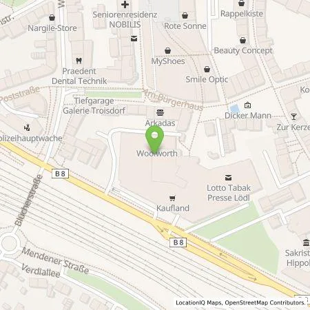 Standortübersicht der Tankstelle Kaufland Dienstleistung GmbH & Co. KG in 53840 Troisdorf