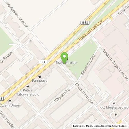 Standortübersicht der Tankstelle MVV Energie AG in 68167 Mannheim