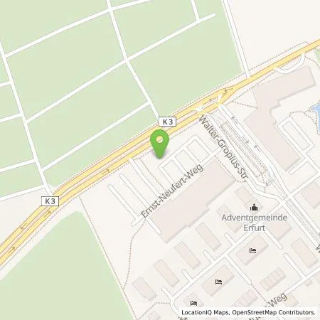 Standortübersicht der Tankstelle TEAG Mobil GmbH in 99085 Erfurt