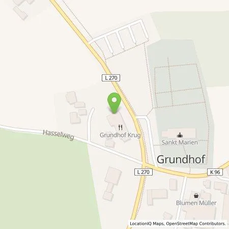 Standortübersicht der Tankstelle Gemeinde Grundhof (Körperschaft des öffentlichen Rechts) in 24977 Grundhof