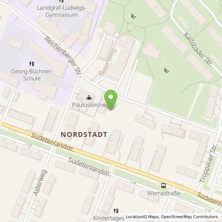 Standortübersicht der Tankstelle ServiceSTADTwerke GmbH & Co. KG in 35396 Gießen