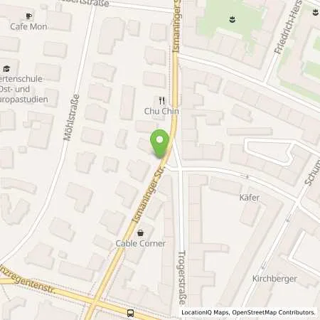 Standortübersicht der Tankstelle SWM Versorgungs GmbH in 81675 München