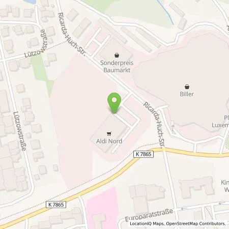 Standortübersicht der Tankstelle ALDI Nord Deutschland Stiftung & Co. KG in 08523 Plauen