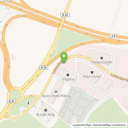 Standortübersicht der Tankstelle EnBW mobility+ AG und Co.KG in 83451 Piding