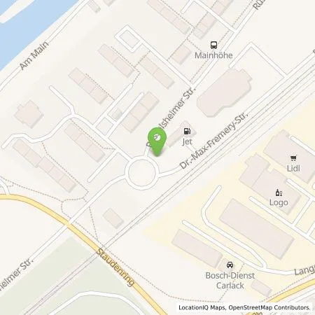 Standortübersicht der Tankstelle JET Tankstellen Deutschland GmbH in 65451 KELSTERBACH