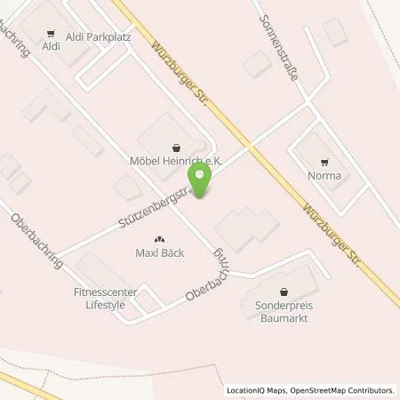 Standortübersicht der Tankstelle Ehrhardt AG - Suhl2024 in 97225 Zellingen