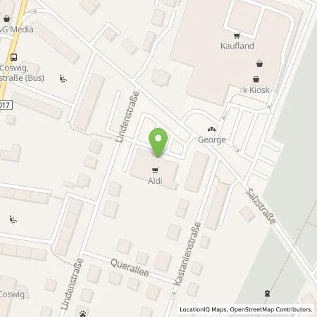 Standortübersicht der Tankstelle ALDI Nord Deutschland Stiftung & Co. KG in 01640 Coswig