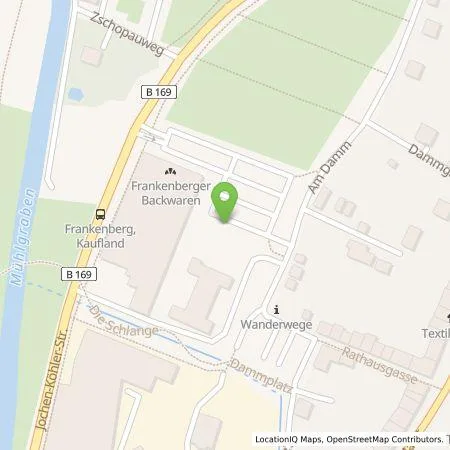 Standortübersicht der Tankstelle Kaufland Dienstleistung GmbH & Co. KG in 09669 Frankenberg