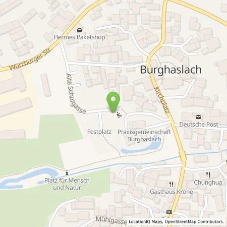 Standortübersicht der Tankstelle RegioGrünStrom GmbH & Co. KG in 96152 Burghaslach