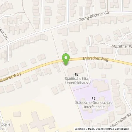 Standortübersicht der Tankstelle Stadtwerke Erkrath GmbH in 40699 Erkrath